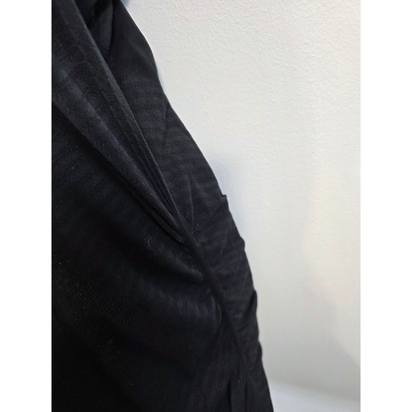 Athleta Black Ruched Side Racerback Tank Top Athletic Workout Womens Size L /B80 - Picture 4 of 6